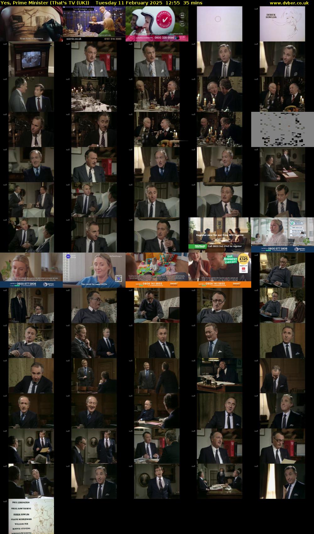 Yes, Prime Minister (That's TV (UK)) Tuesday 11 February 2025 12:55 - 13:30