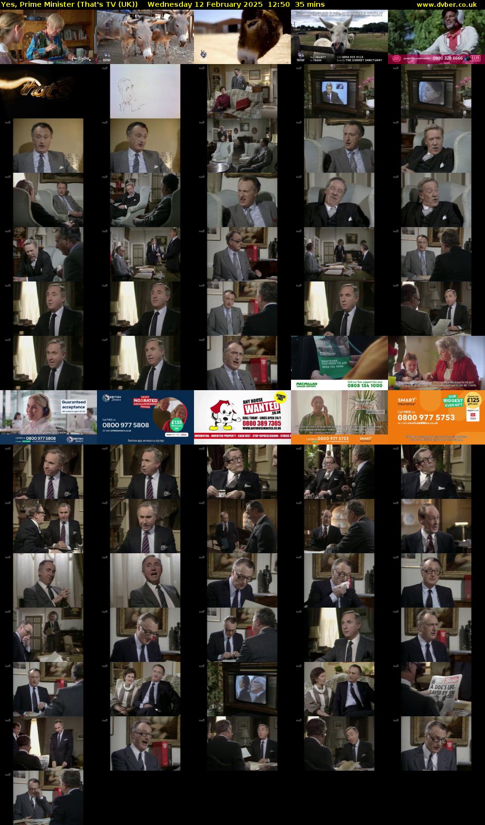 Yes, Prime Minister (That's TV (UK)) Wednesday 12 February 2025 12:50 - 13:25