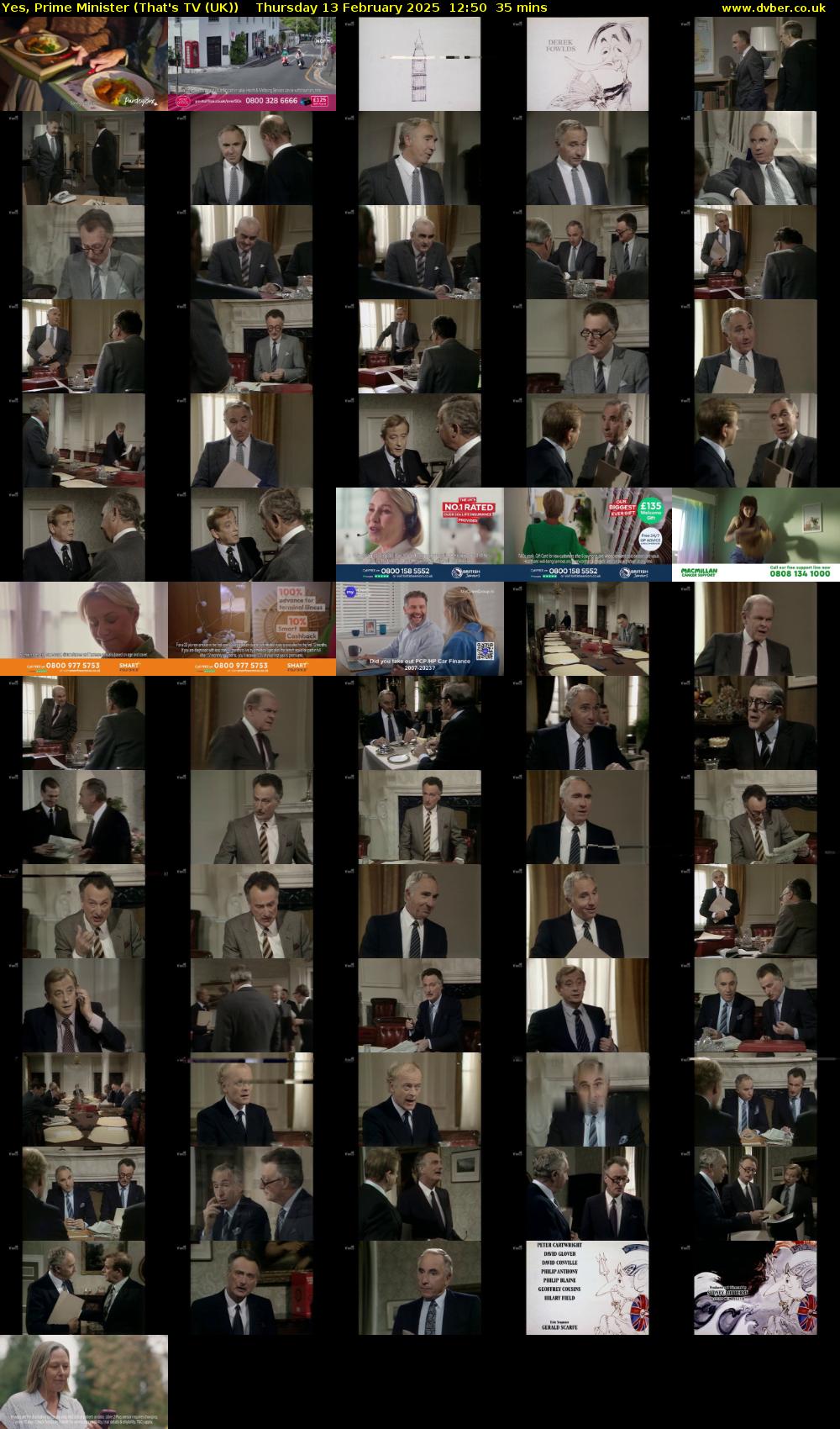 Yes, Prime Minister (That's TV (UK)) Thursday 13 February 2025 12:50 - 13:25