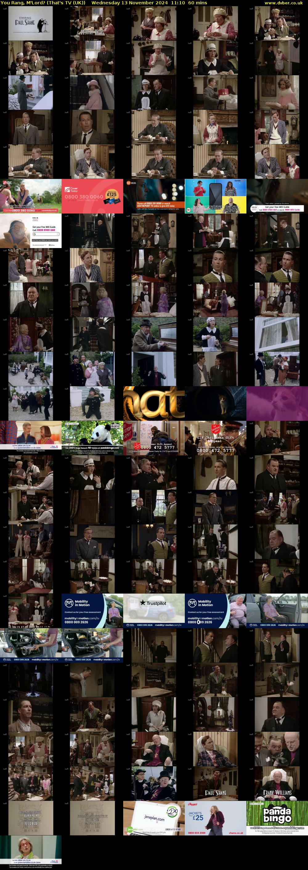 You Rang, M'Lord? (That's TV (UK)) Wednesday 13 November 2024 11:10 - 12:10