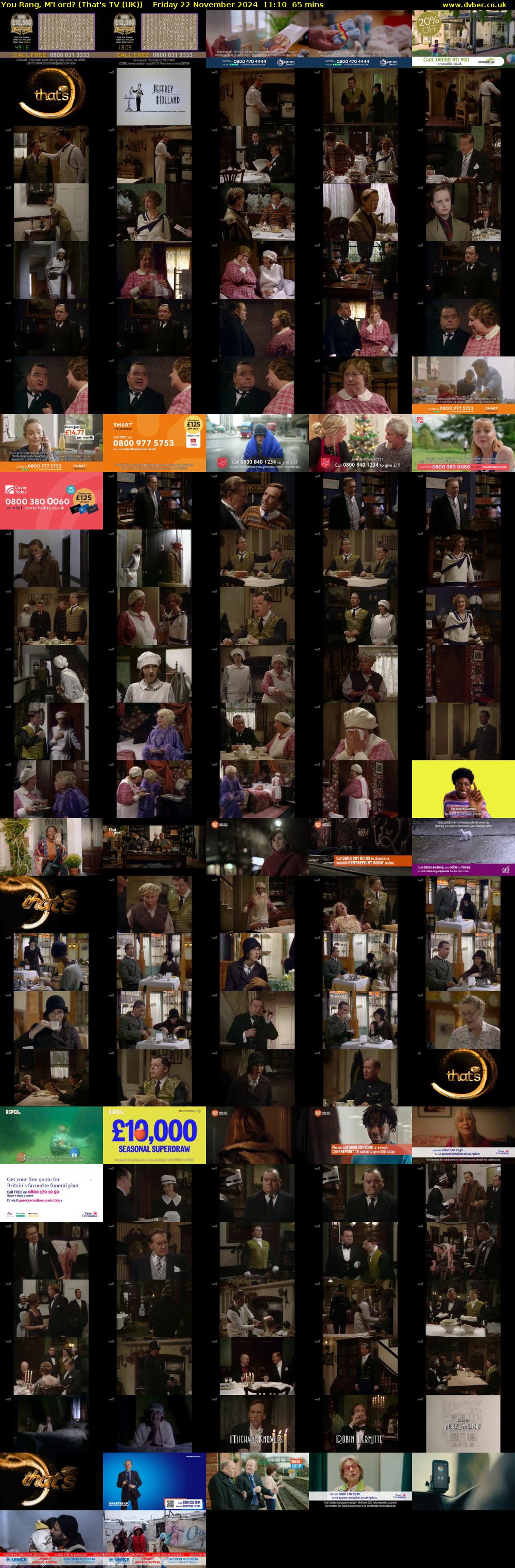 You Rang, M'Lord? (That's TV (UK)) Friday 22 November 2024 11:10 - 12:15