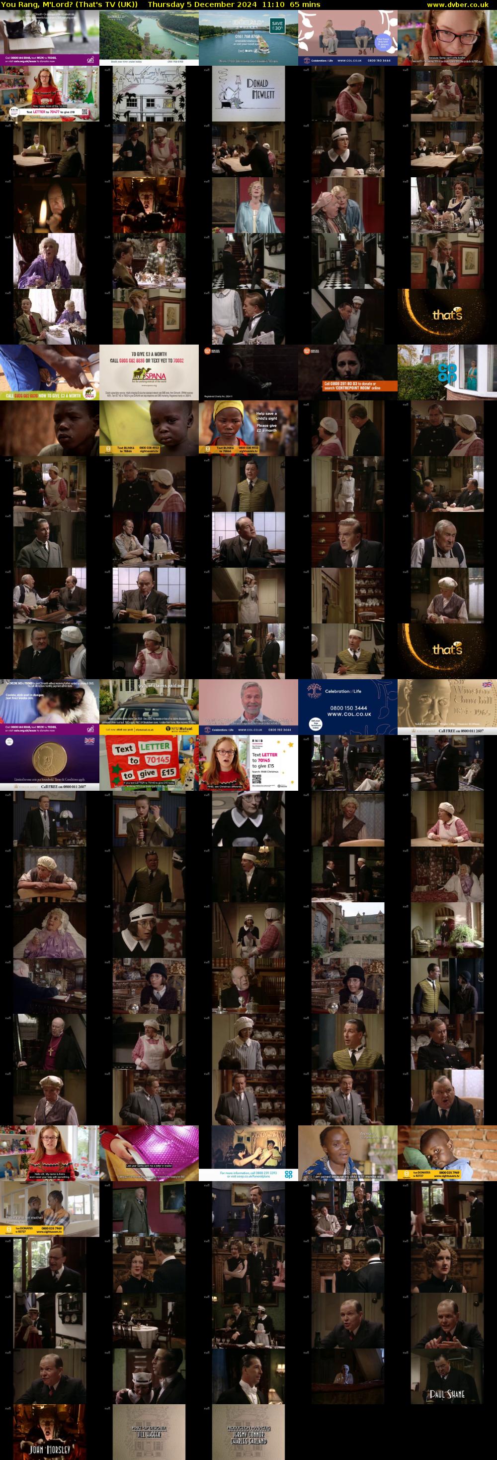 You Rang, M'Lord? (That's TV (UK)) Thursday 5 December 2024 11:10 - 12:15