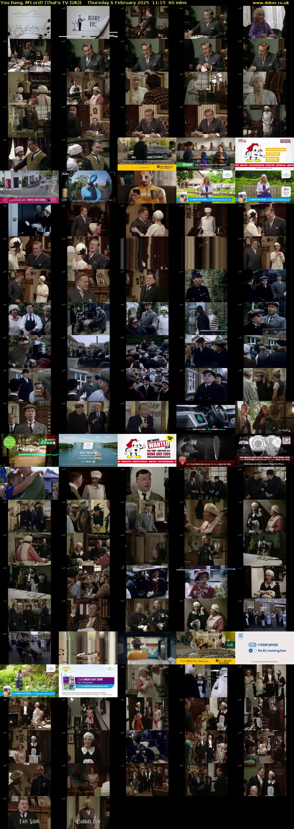 You Rang, M'Lord? (That's TV (UK)) Thursday 6 February 2025 11:15 - 12:15