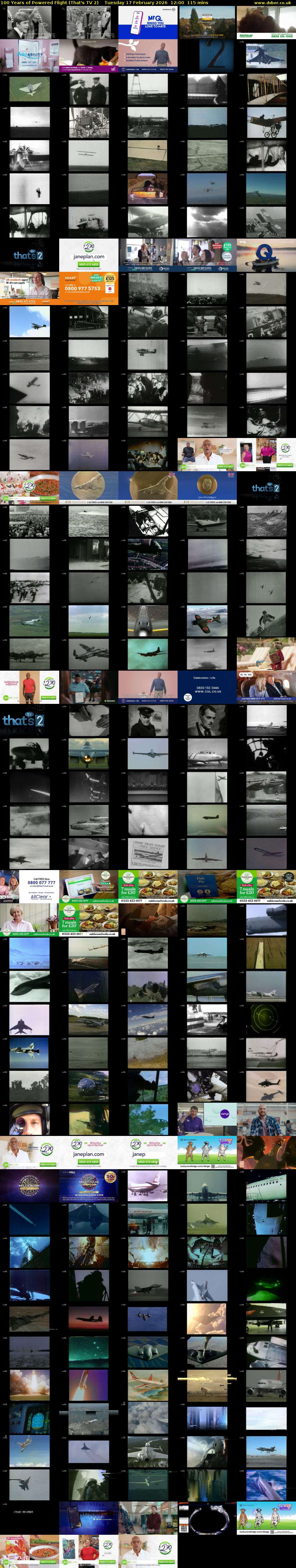 100 Years of Powered Flight (That's TV 2) Tuesday 17 February 2026 12:00 - 13:55