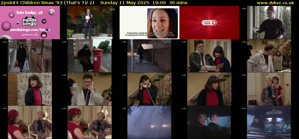 2point4 Children Xmas '93 (That's TV 2) Sunday 11 May 2025 19:00 - 19:30