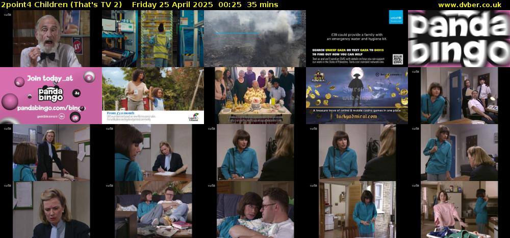 2point4 Children (That's TV 2) Friday 25 April 2025 00:25 - 01:00