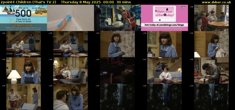 2point4 Children (That's TV 2) Thursday 8 May 2025 00:00 - 00:30