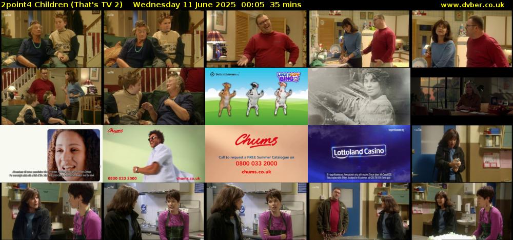 2point4 Children (That's TV 2) Wednesday 11 June 2025 00:05 - 00:40