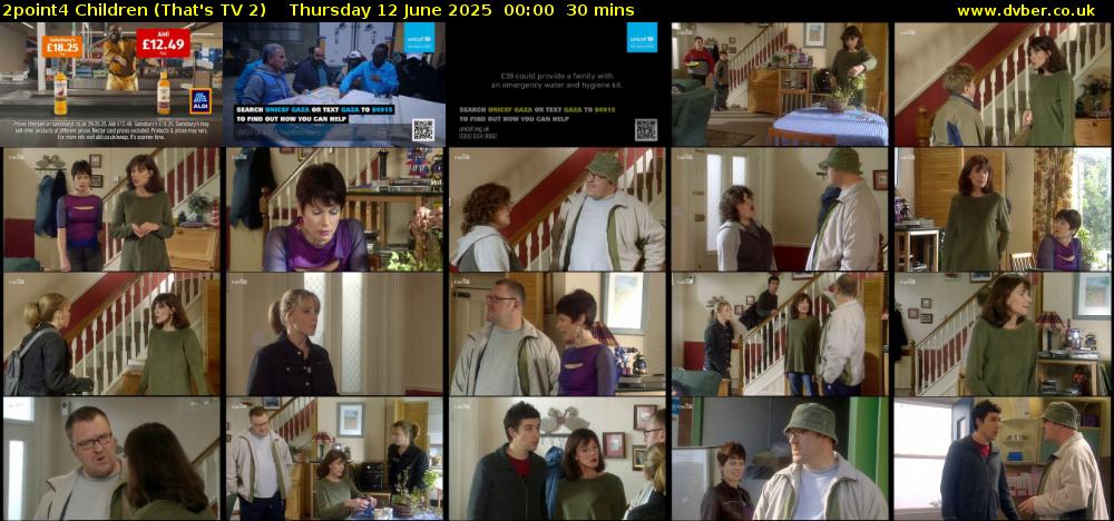 2point4 Children (That's TV 2) Thursday 12 June 2025 00:00 - 00:30