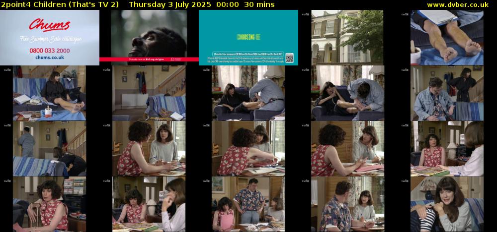 2point4 Children (That's TV 2) Thursday 3 July 2025 00:00 - 00:30
