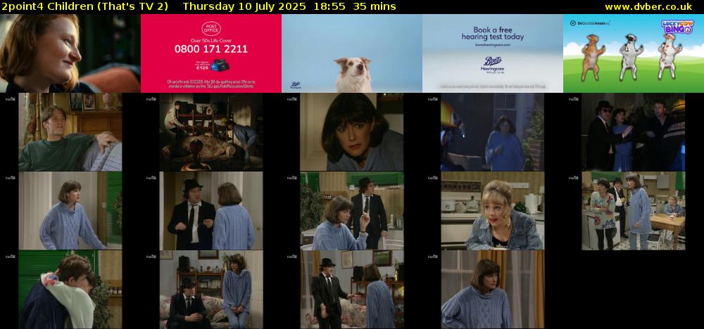 2point4 Children (That's TV 2) Thursday 10 July 2025 18:55 - 19:30