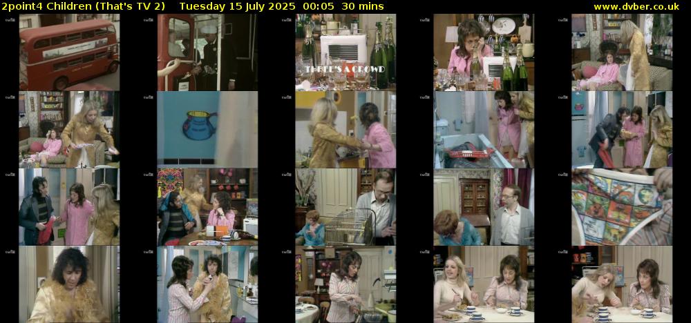 2point4 Children (That's TV 2) Tuesday 15 July 2025 00:05 - 00:35