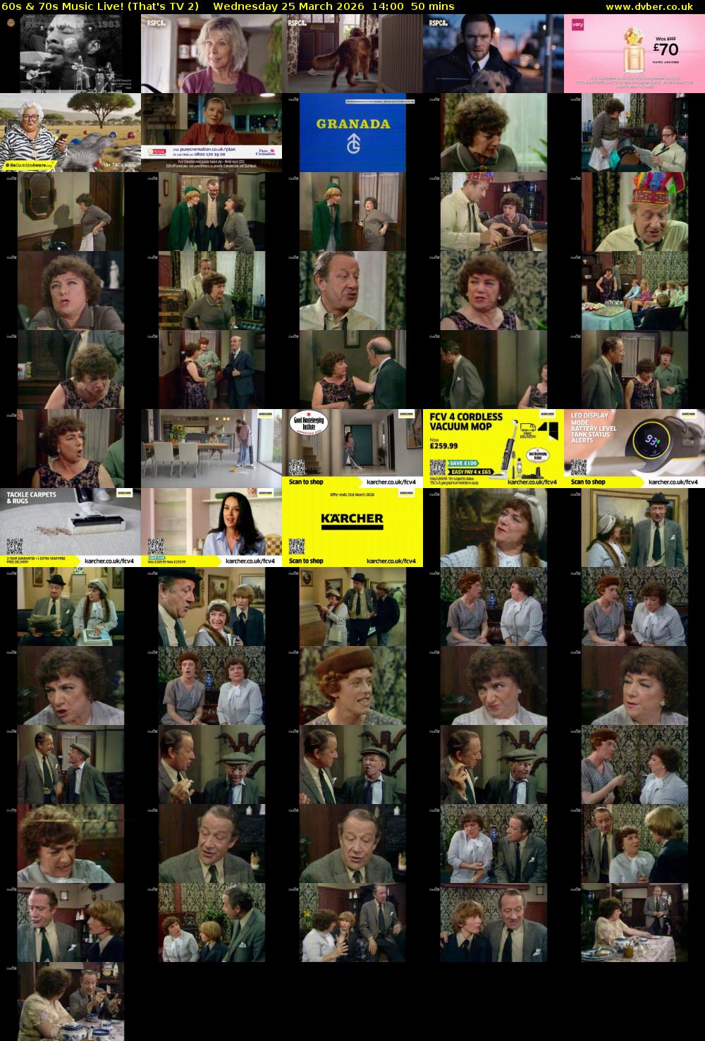 60s & 70s Music Live! (That's TV 2) Wednesday 25 March 2026 14:00 - 14:50