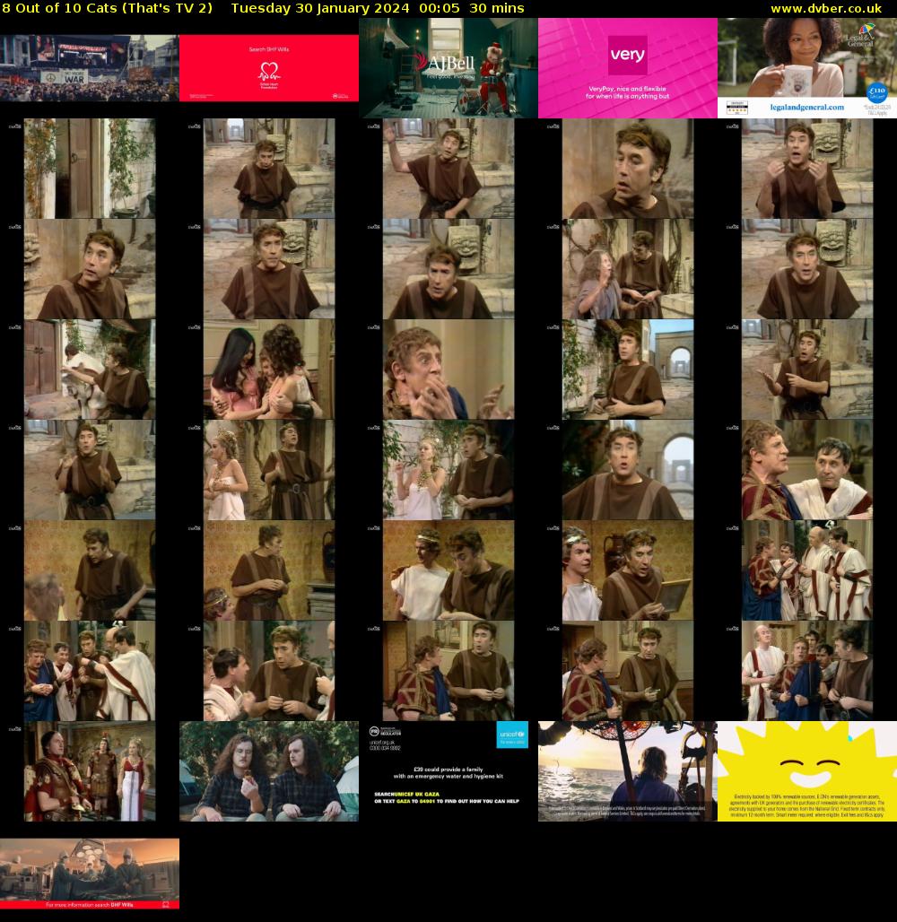 8 Out of 10 Cats (That's TV 2) Tuesday 30 January 2024 00:05 - 00:35