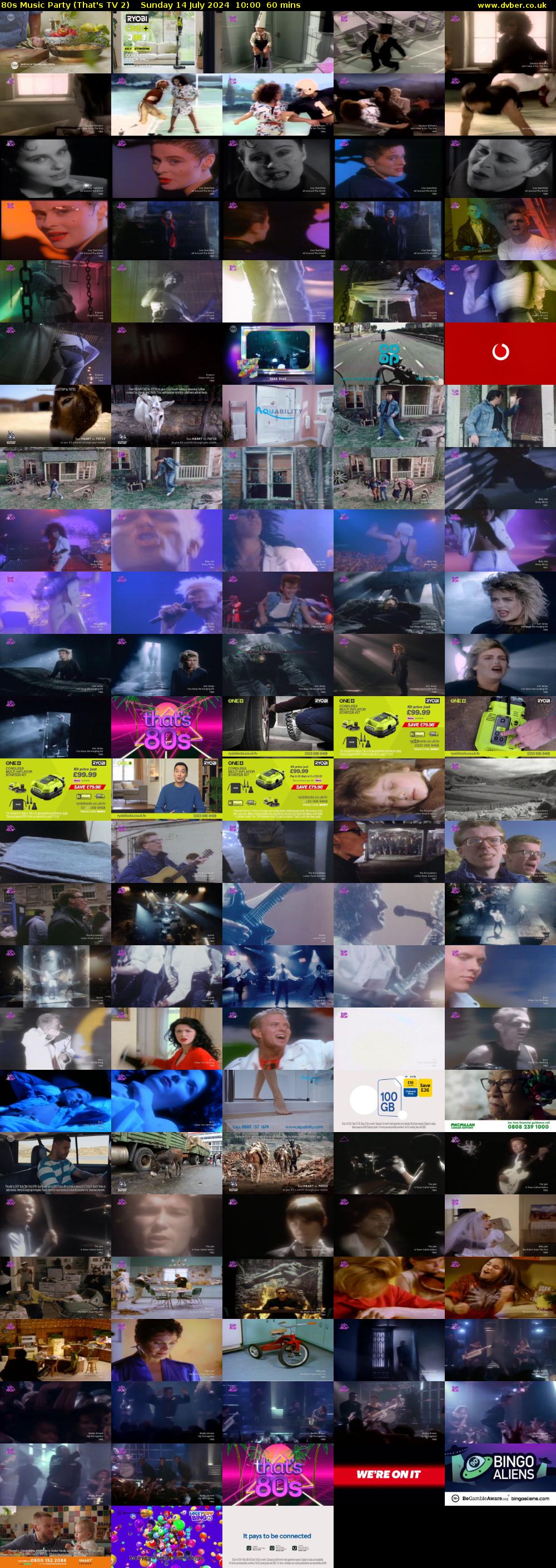 80s Music Party (That's TV 2) Sunday 14 July 2024 10:00 - 11:00