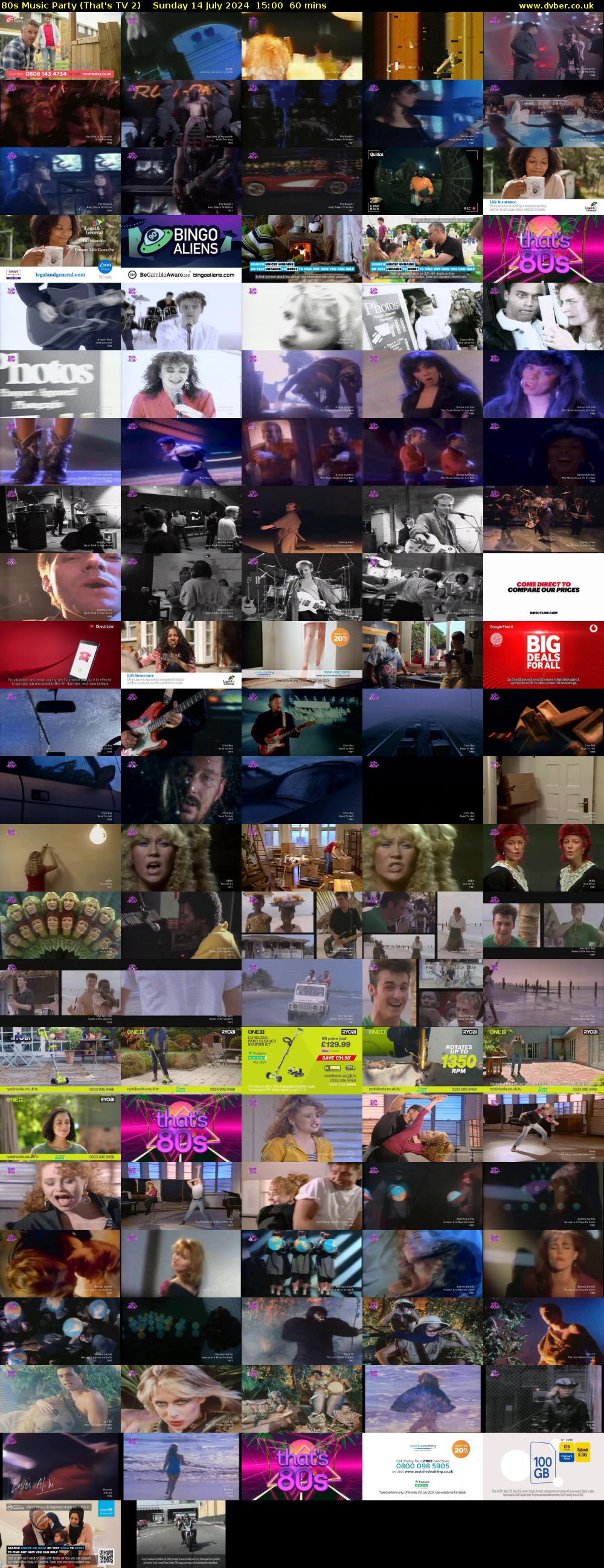 80s Music Party (That's TV 2) Sunday 14 July 2024 15:00 - 16:00