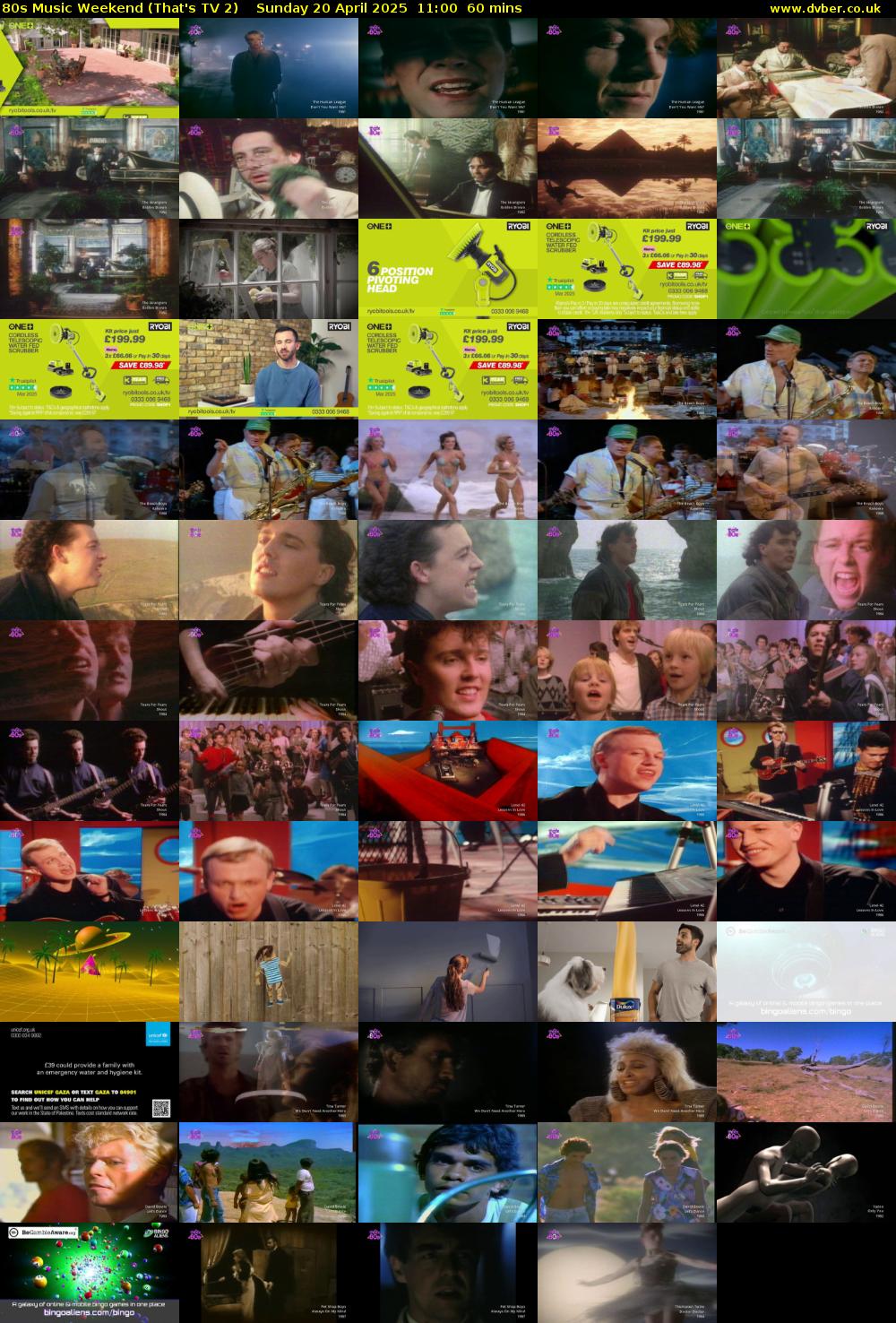 80s Music Weekend (That's TV 2) Sunday 20 April 2025 11:00 - 12:00