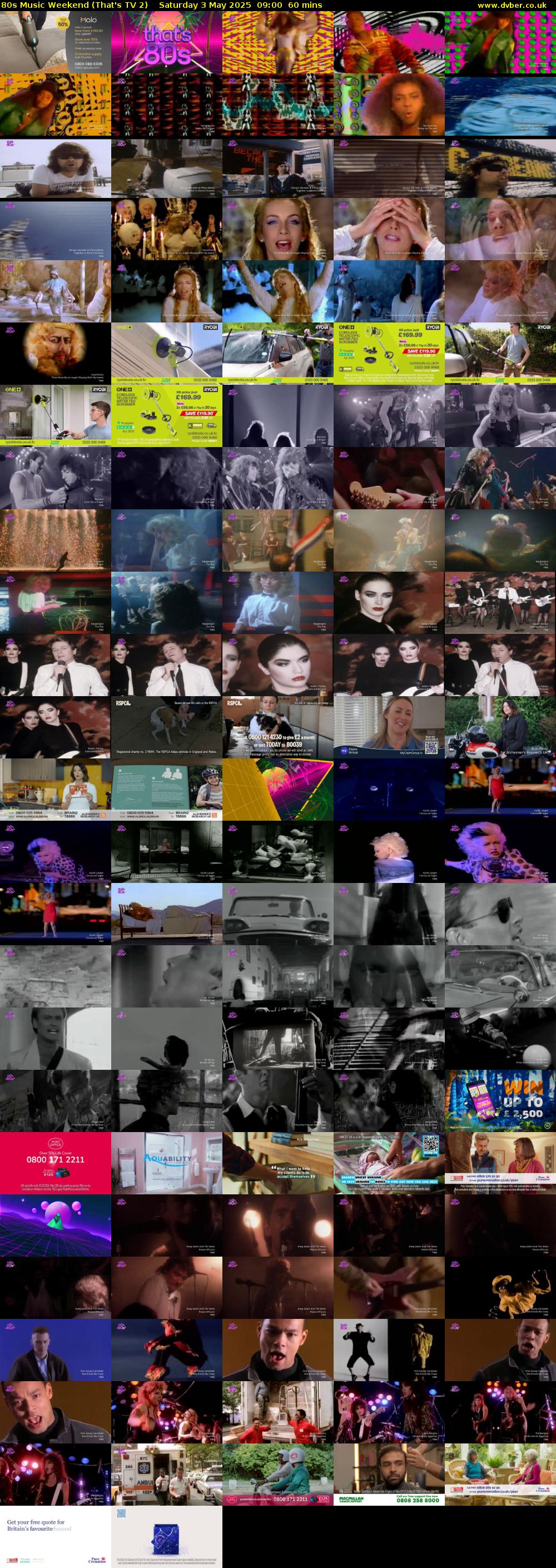 80s Music Weekend (That's TV 2) Saturday 3 May 2025 09:00 - 10:00