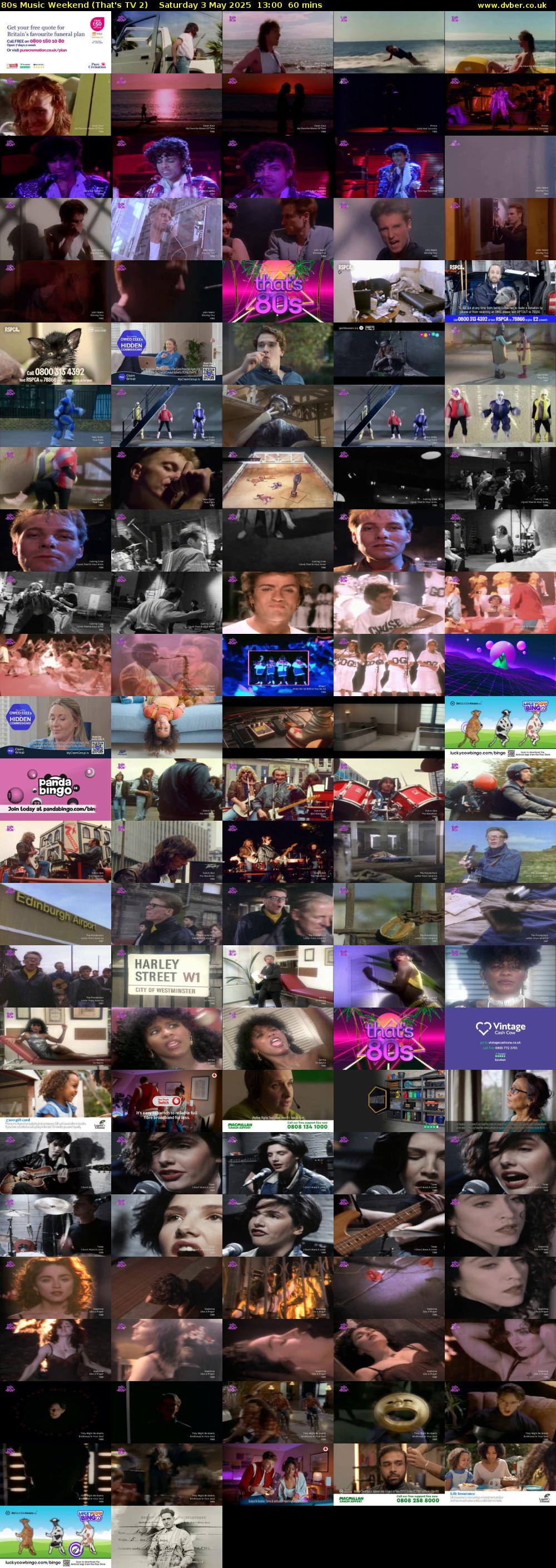 80s Music Weekend (That's TV 2) Saturday 3 May 2025 13:00 - 14:00