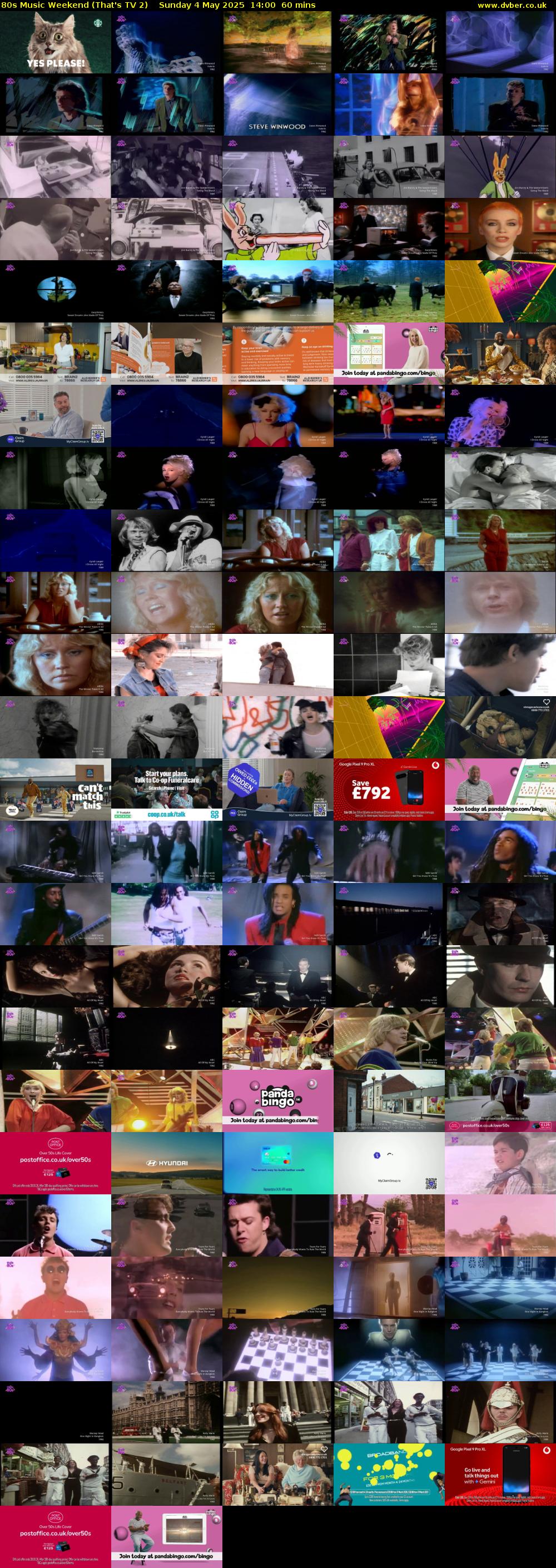 80s Music Weekend (That's TV 2) Sunday 4 May 2025 14:00 - 15:00