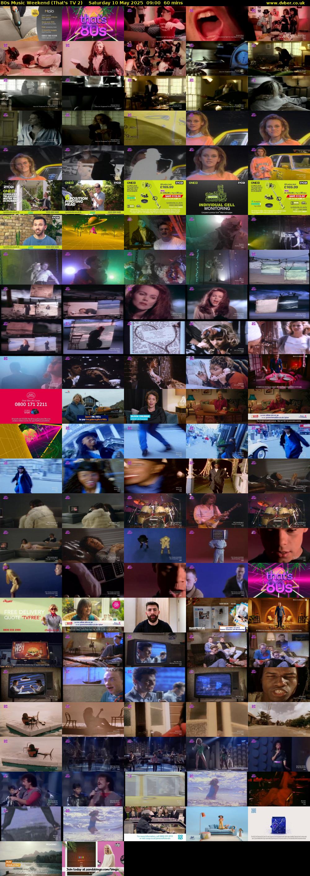 80s Music Weekend (That's TV 2) Saturday 10 May 2025 09:00 - 10:00