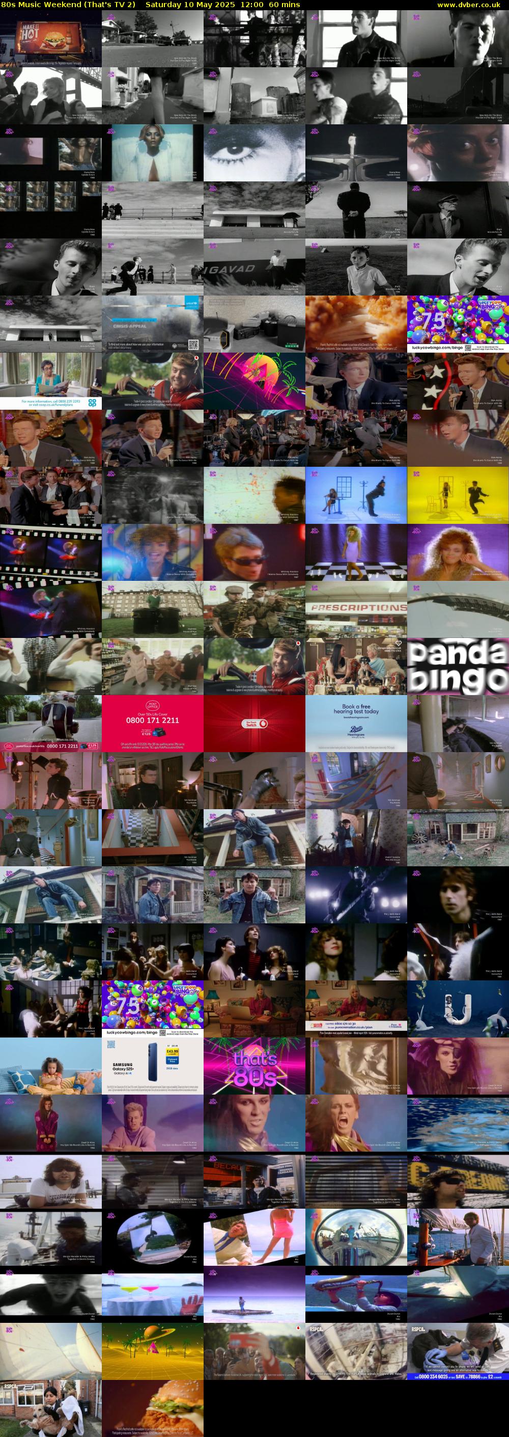 80s Music Weekend (That's TV 2) Saturday 10 May 2025 12:00 - 13:00