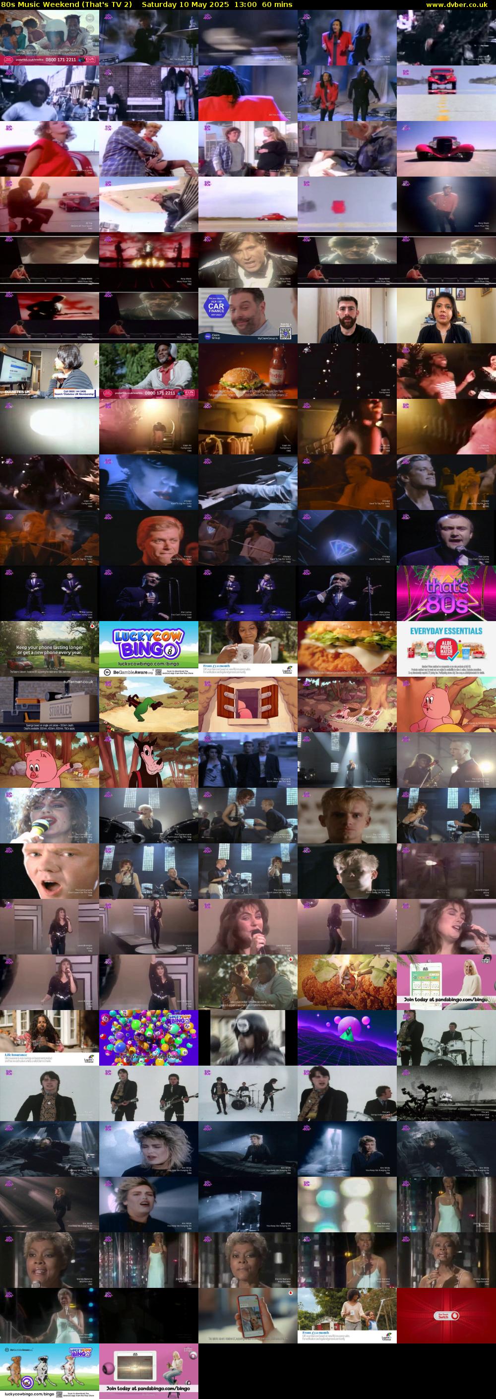 80s Music Weekend (That's TV 2) Saturday 10 May 2025 13:00 - 14:00