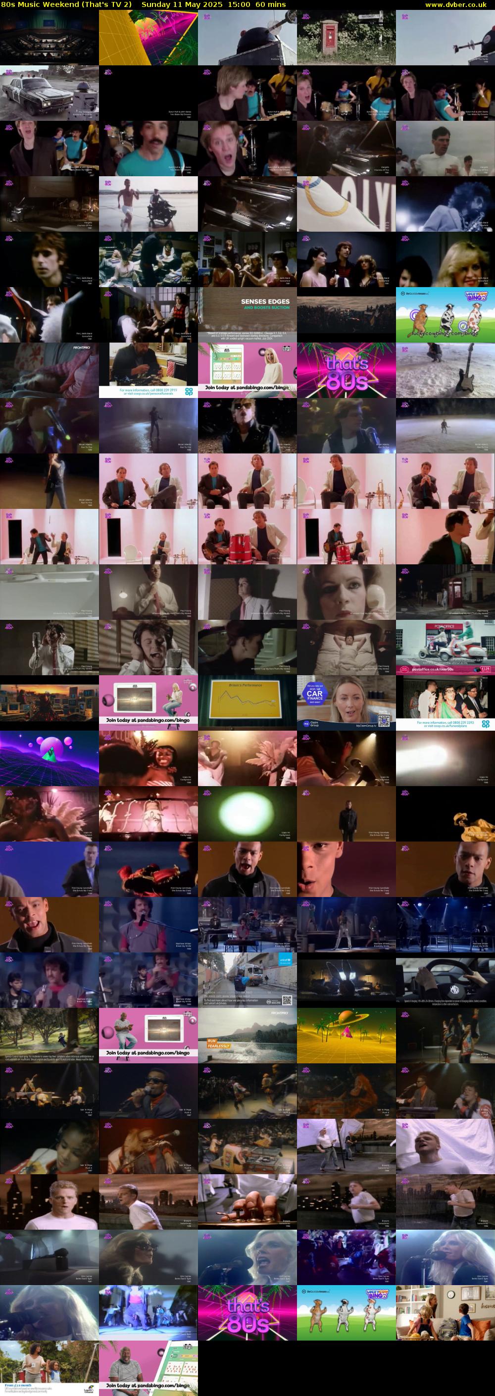80s Music Weekend (That's TV 2) Sunday 11 May 2025 15:00 - 16:00