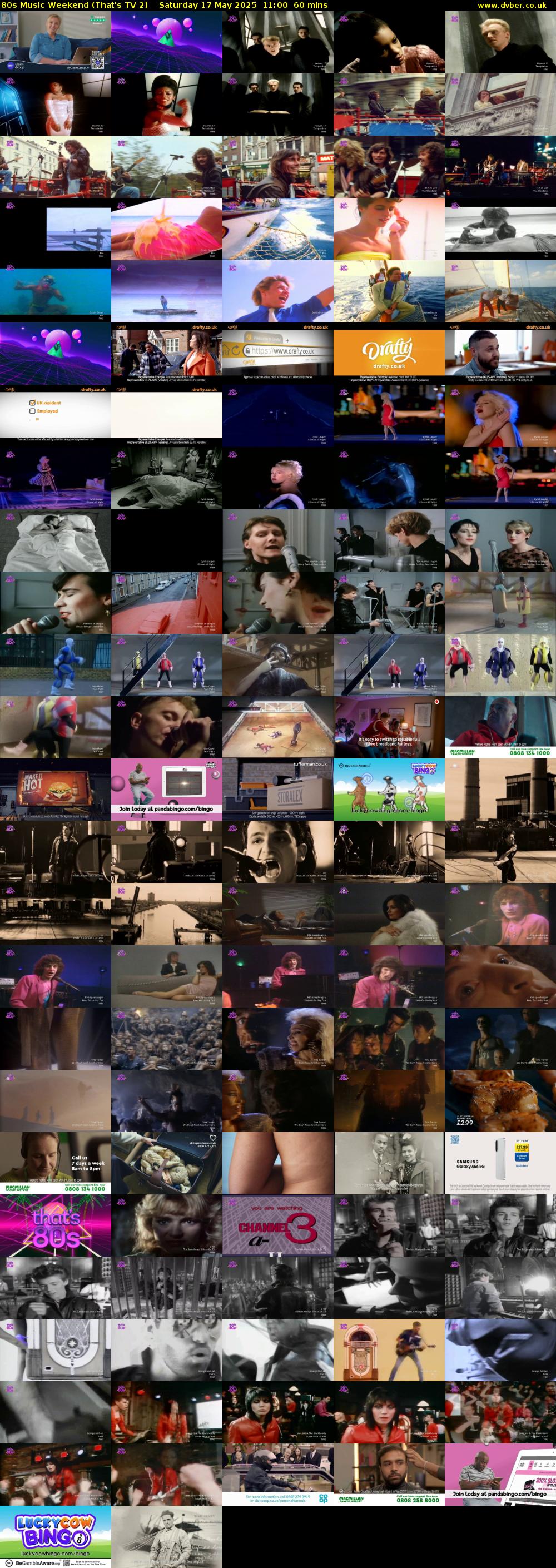 80s Music Weekend (That's TV 2) Saturday 17 May 2025 11:00 - 12:00