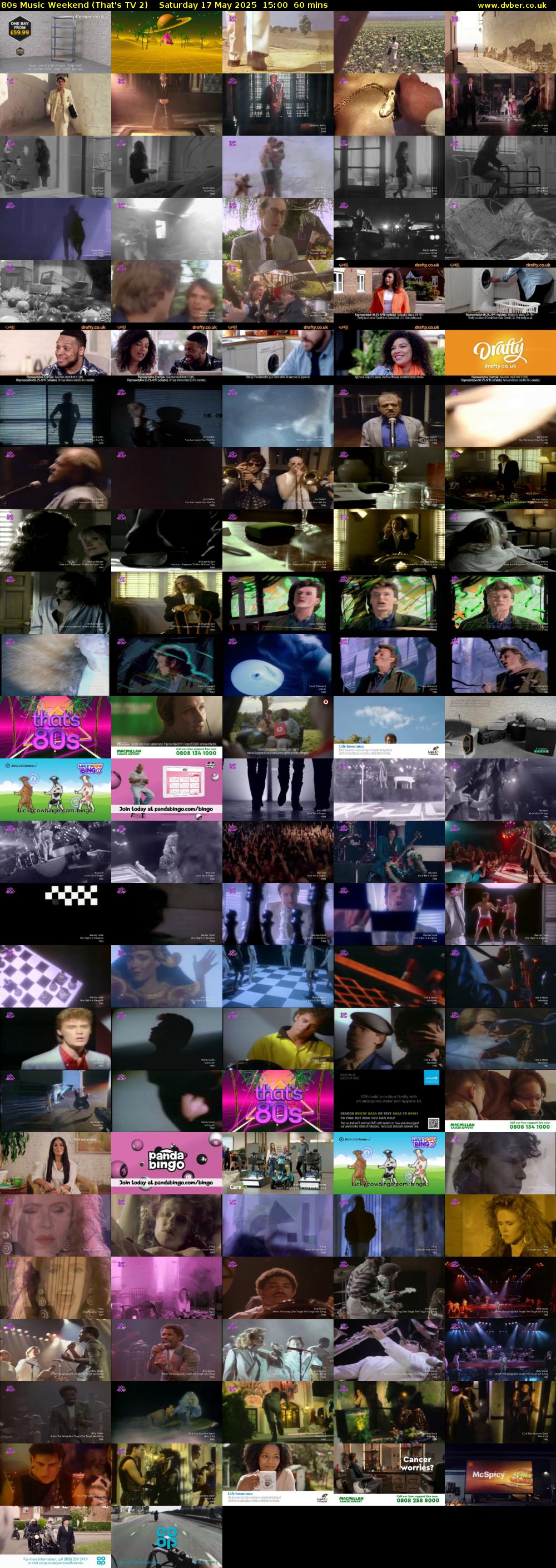 80s Music Weekend (That's TV 2) Saturday 17 May 2025 15:00 - 16:00