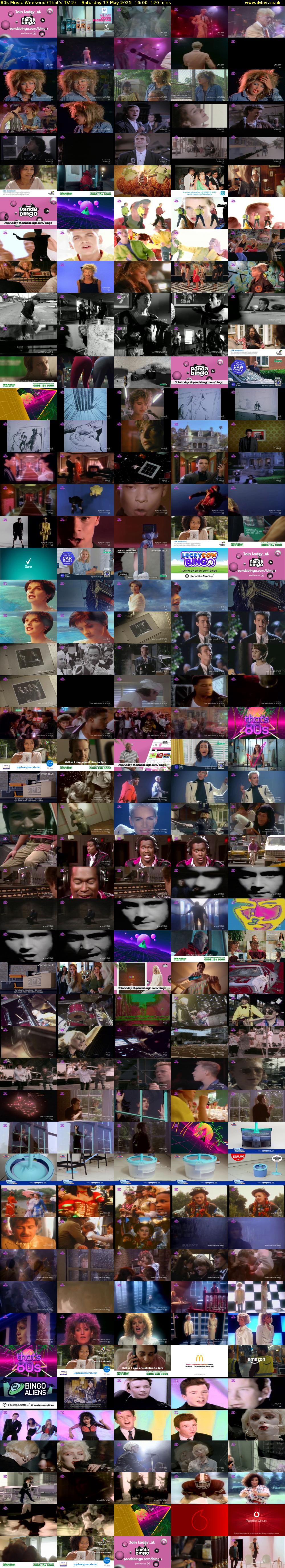 80s Music Weekend (That's TV 2) Saturday 17 May 2025 16:00 - 18:00