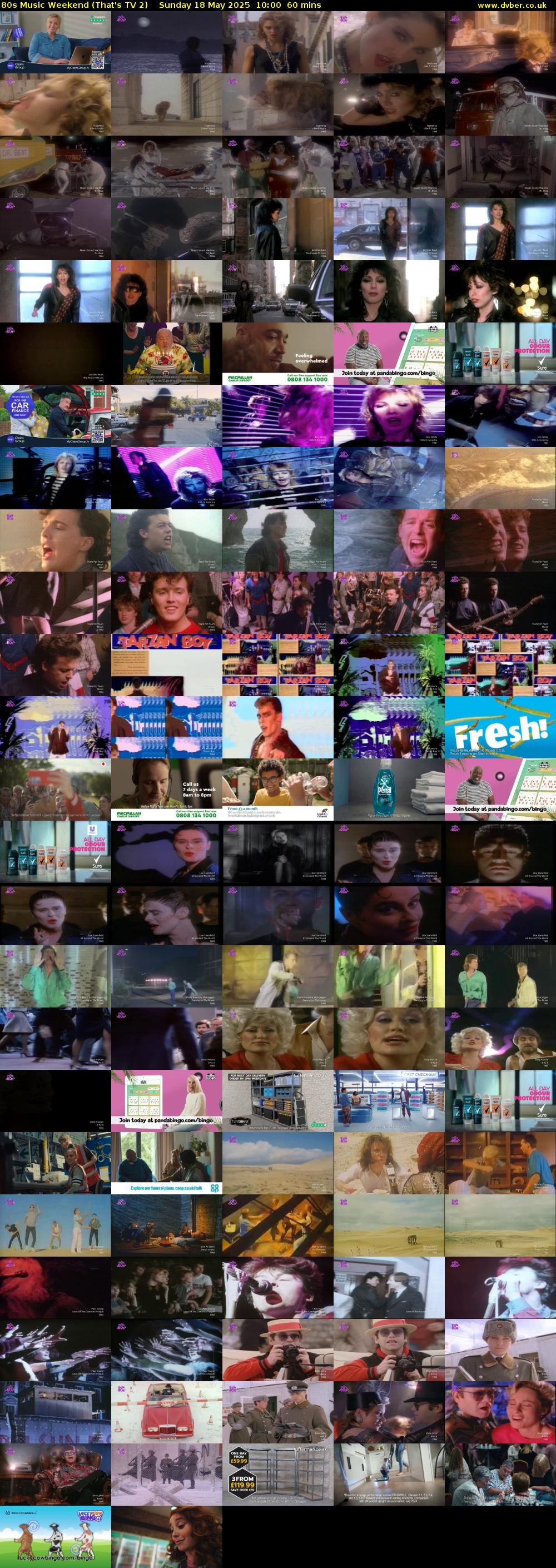 80s Music Weekend (That's TV 2) Sunday 18 May 2025 10:00 - 11:00
