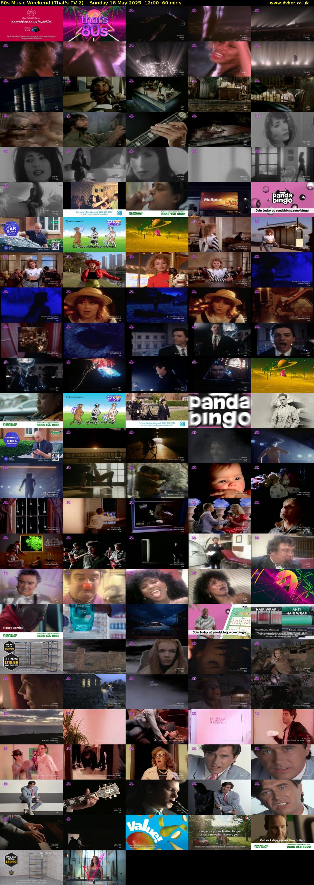 80s Music Weekend (That's TV 2) Sunday 18 May 2025 12:00 - 13:00