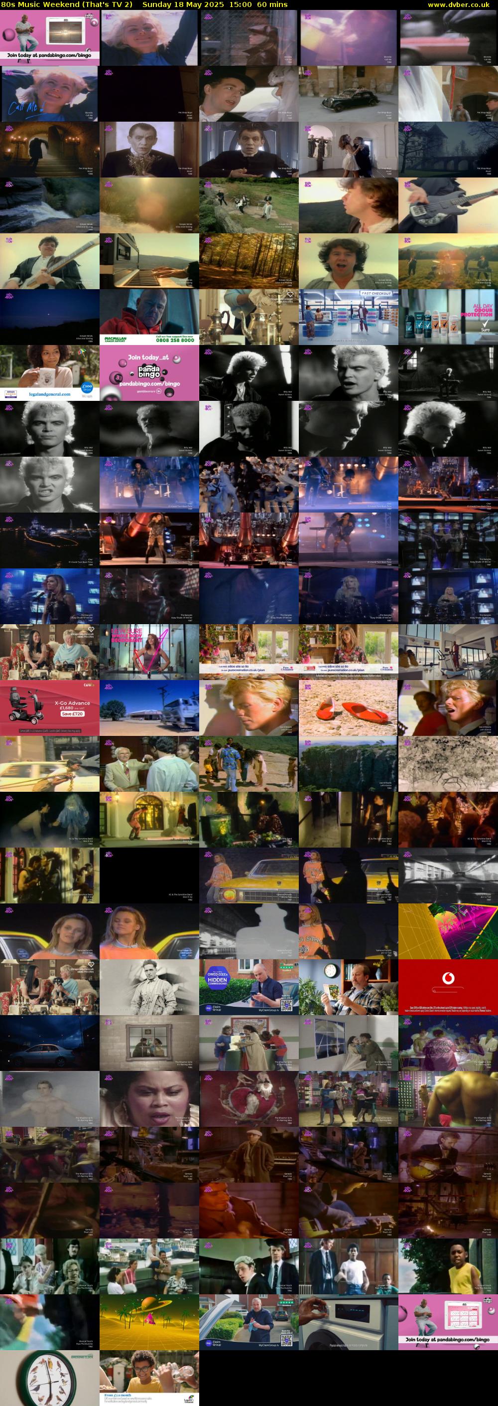 80s Music Weekend (That's TV 2) Sunday 18 May 2025 15:00 - 16:00