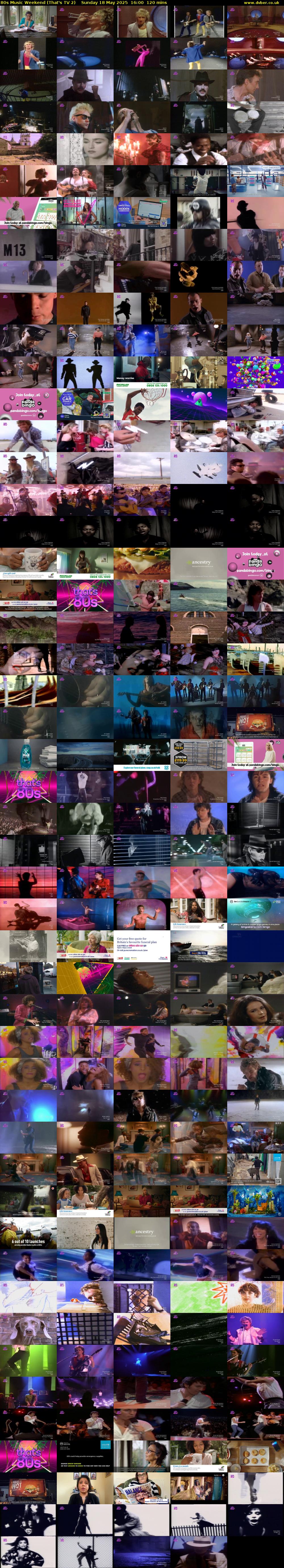 80s Music Weekend (That's TV 2) Sunday 18 May 2025 16:00 - 18:00