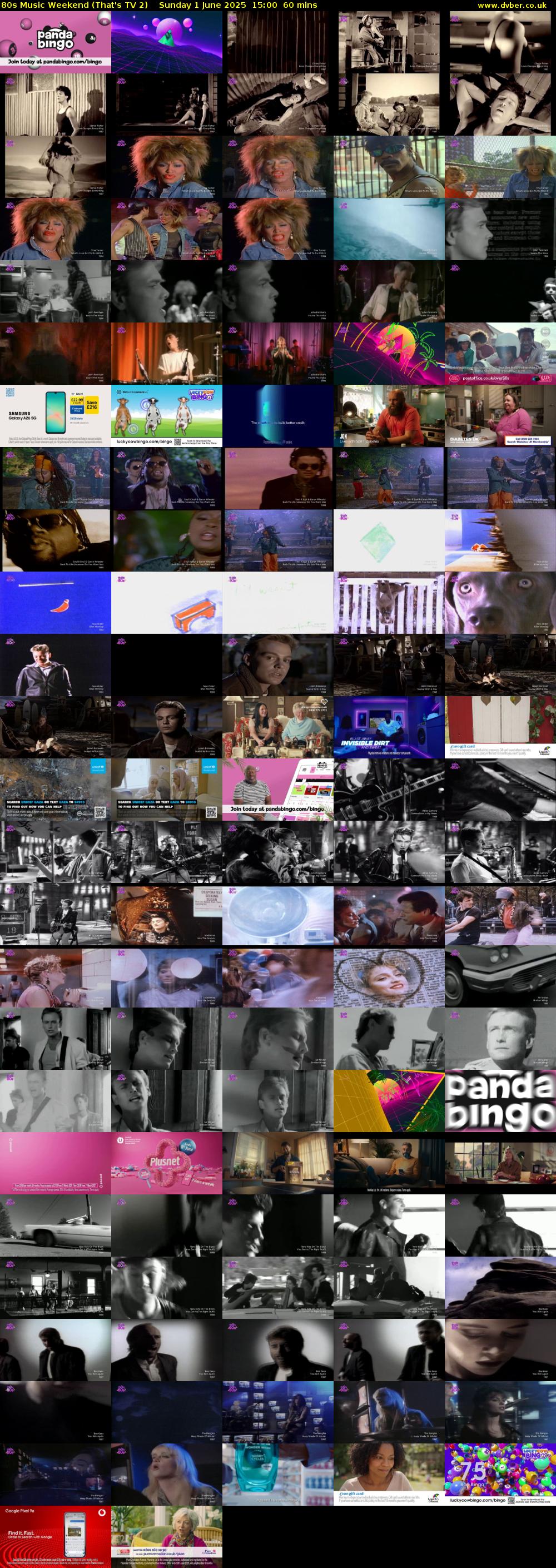 80s Music Weekend (That's TV 2) Sunday 1 June 2025 15:00 - 16:00