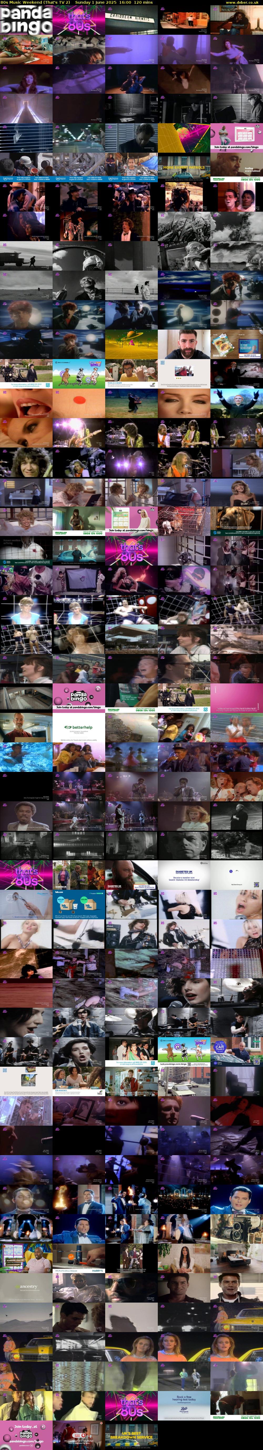 80s Music Weekend (That's TV 2) Sunday 1 June 2025 16:00 - 18:00
