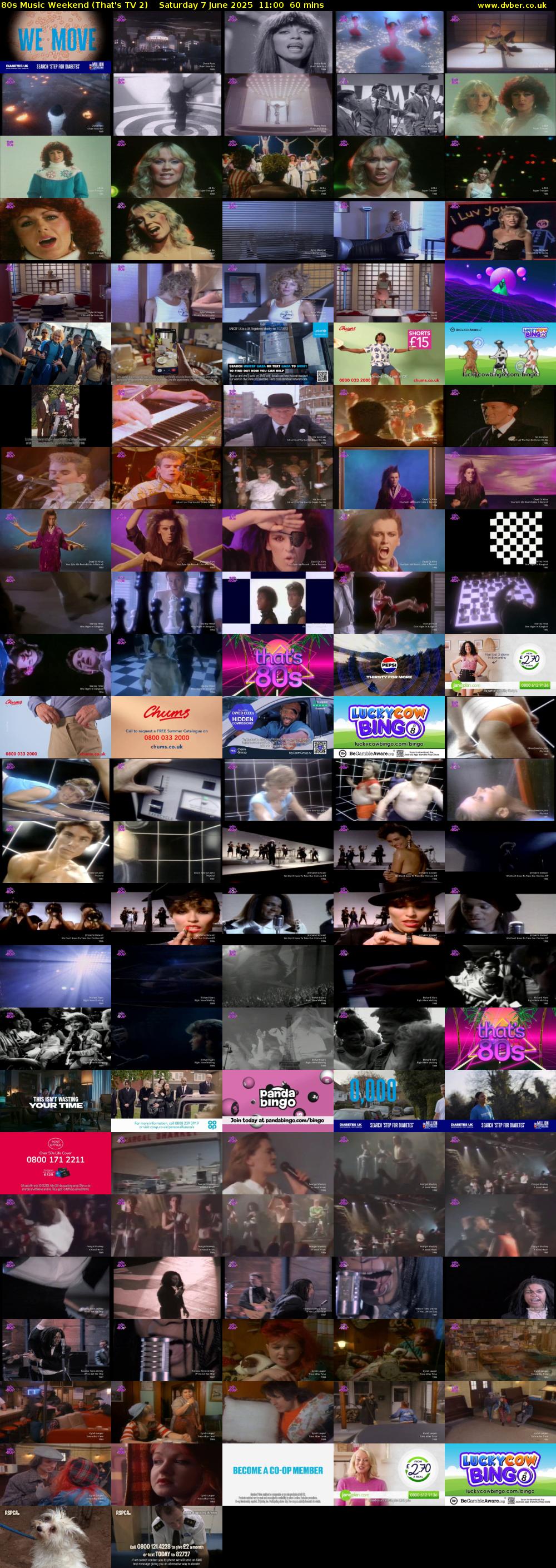 80s Music Weekend (That's TV 2) Saturday 7 June 2025 11:00 - 12:00