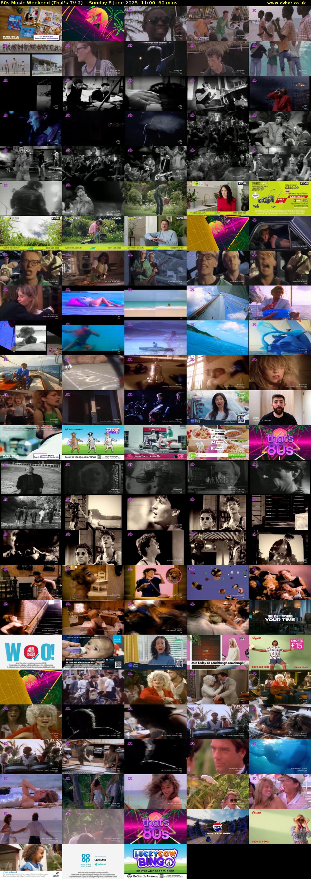 80s Music Weekend (That's TV 2) Sunday 8 June 2025 11:00 - 12:00