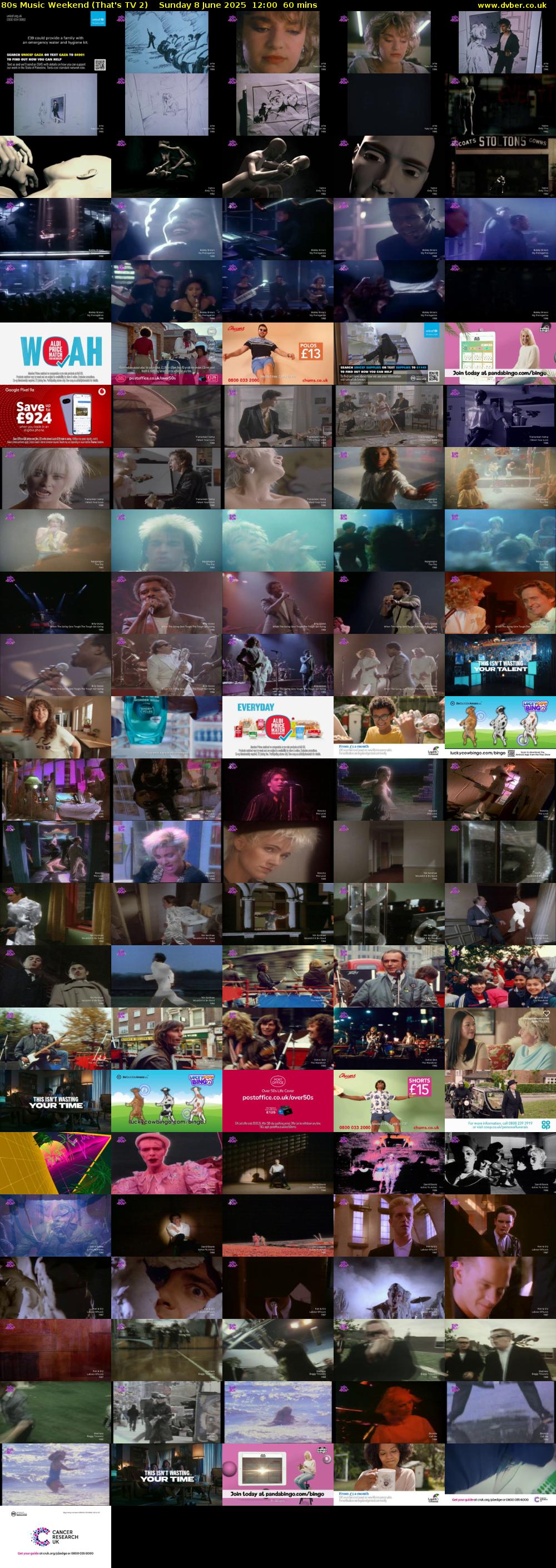 80s Music Weekend (That's TV 2) Sunday 8 June 2025 12:00 - 13:00