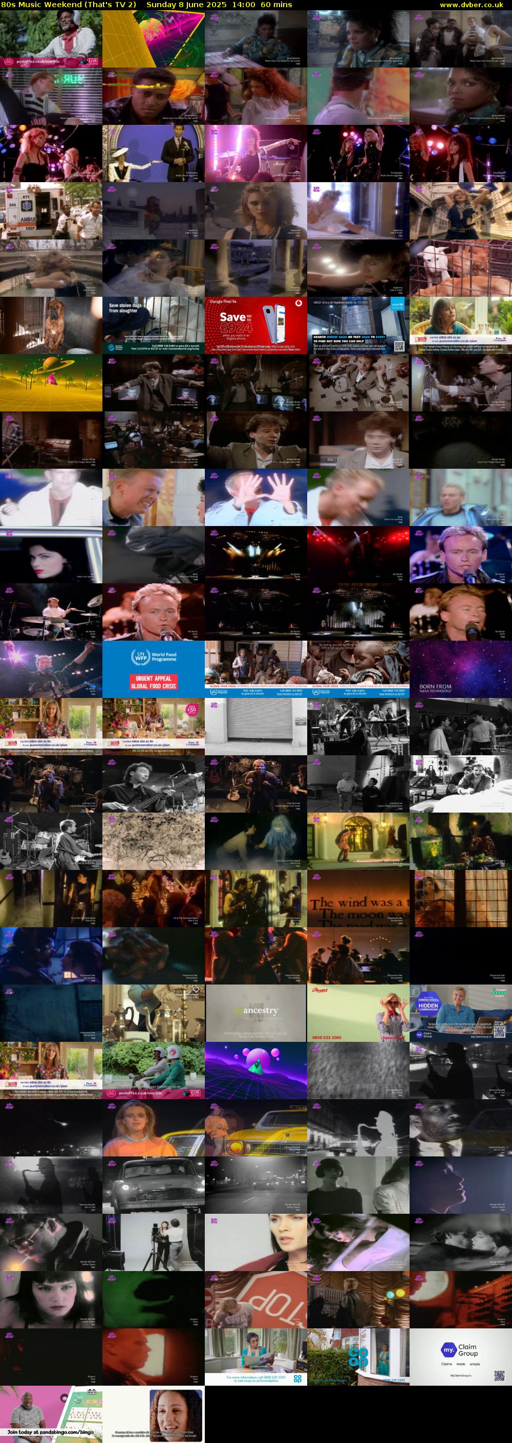 80s Music Weekend (That's TV 2) Sunday 8 June 2025 14:00 - 15:00