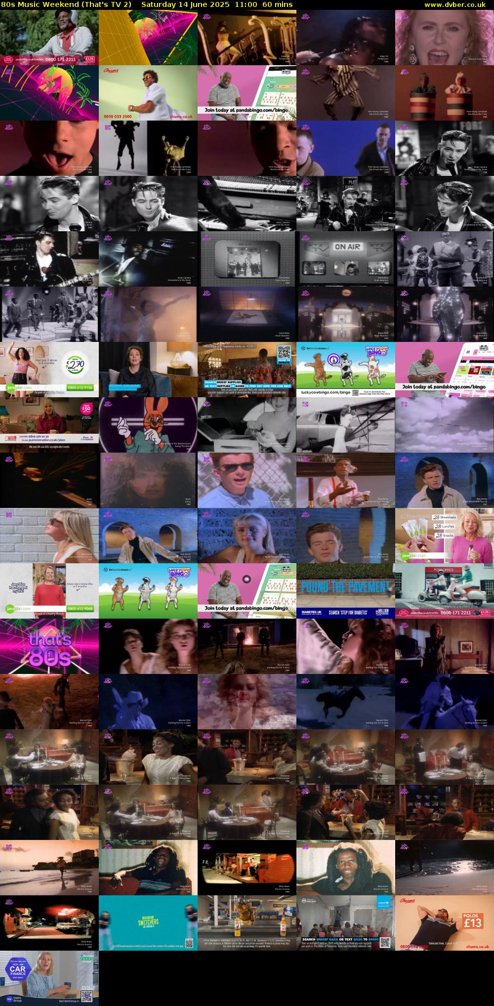 80s Music Weekend (That's TV 2) Saturday 14 June 2025 11:00 - 12:00