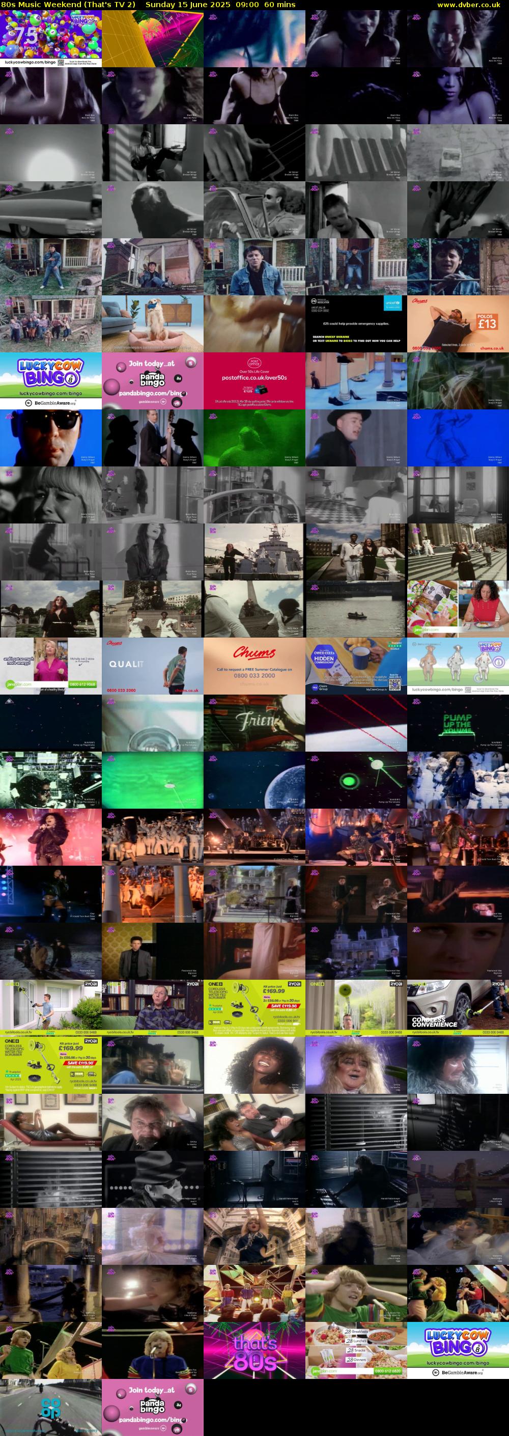 80s Music Weekend (That's TV 2) Sunday 15 June 2025 09:00 - 10:00