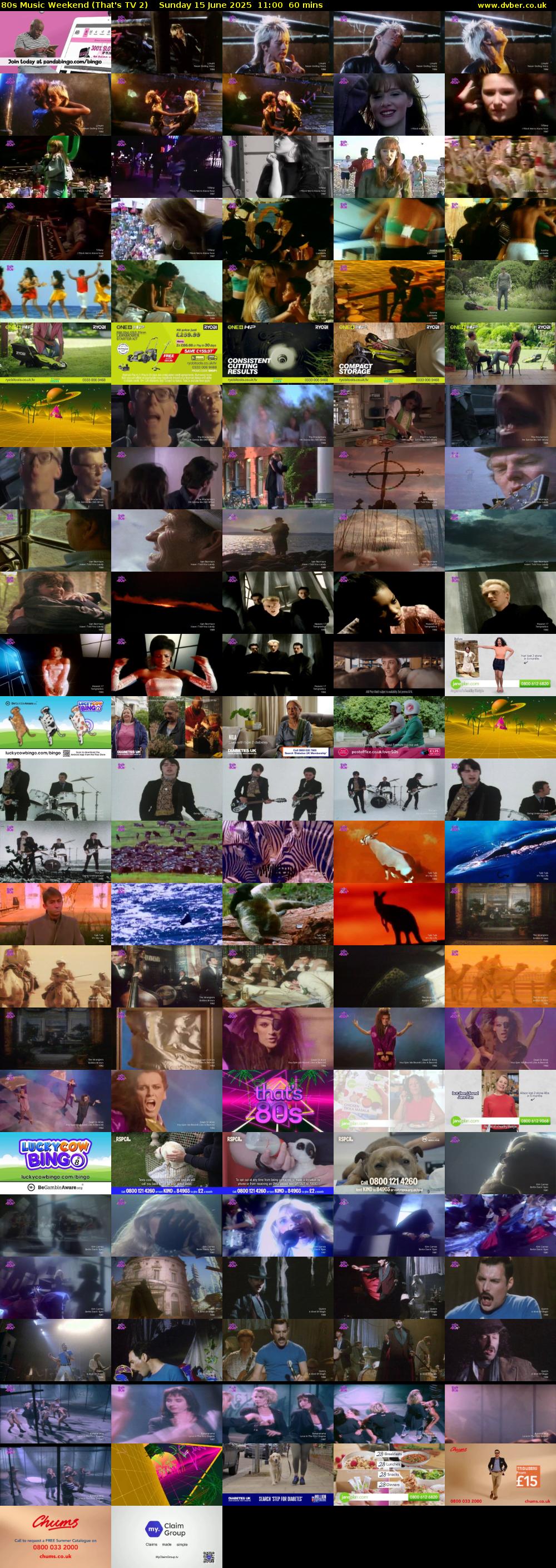 80s Music Weekend (That's TV 2) Sunday 15 June 2025 11:00 - 12:00