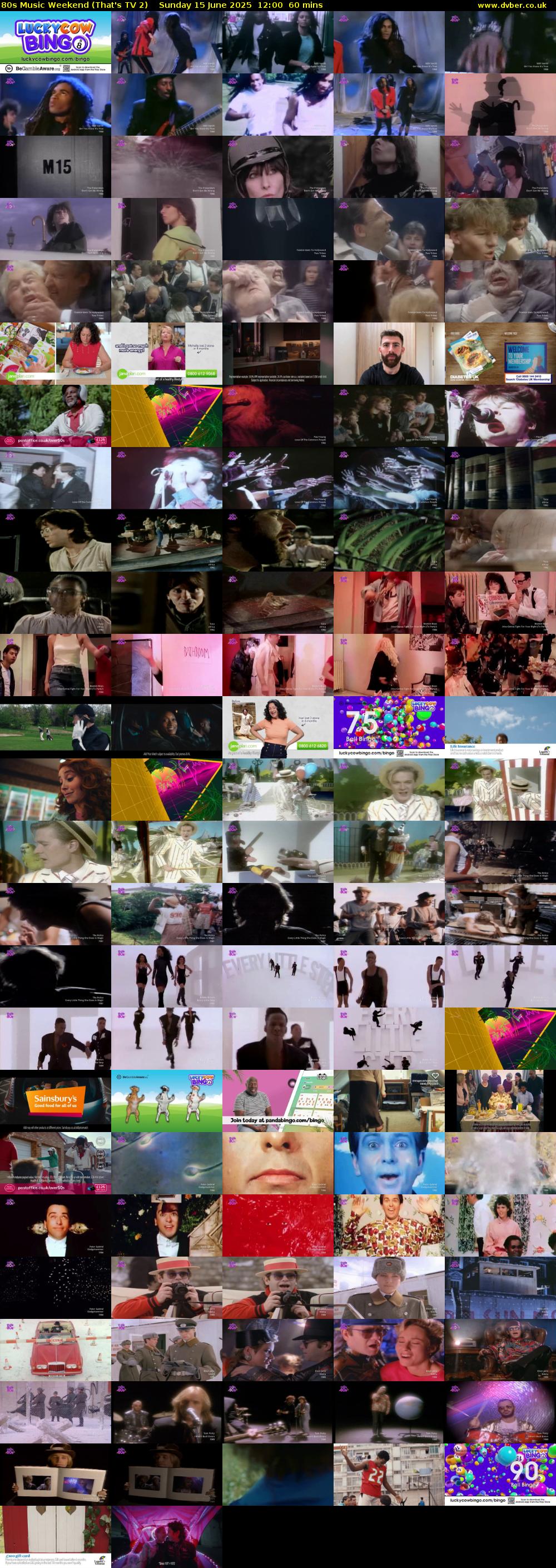 80s Music Weekend (That's TV 2) Sunday 15 June 2025 12:00 - 13:00