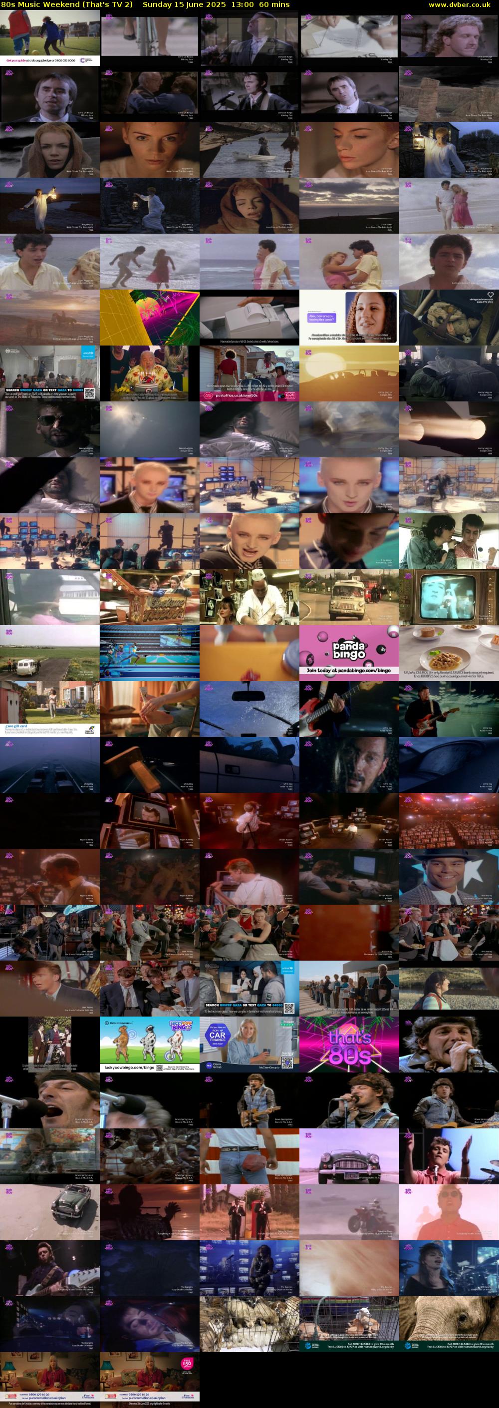 80s Music Weekend (That's TV 2) Sunday 15 June 2025 13:00 - 14:00