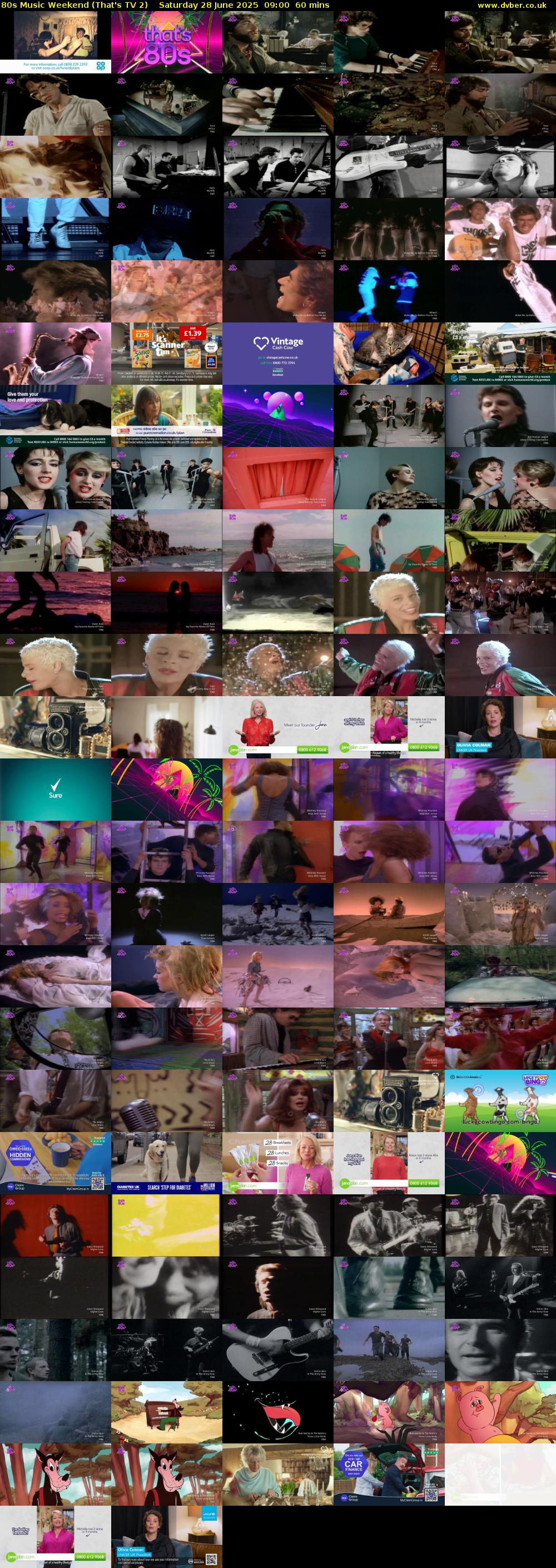 80s Music Weekend (That's TV 2) Saturday 28 June 2025 09:00 - 10:00