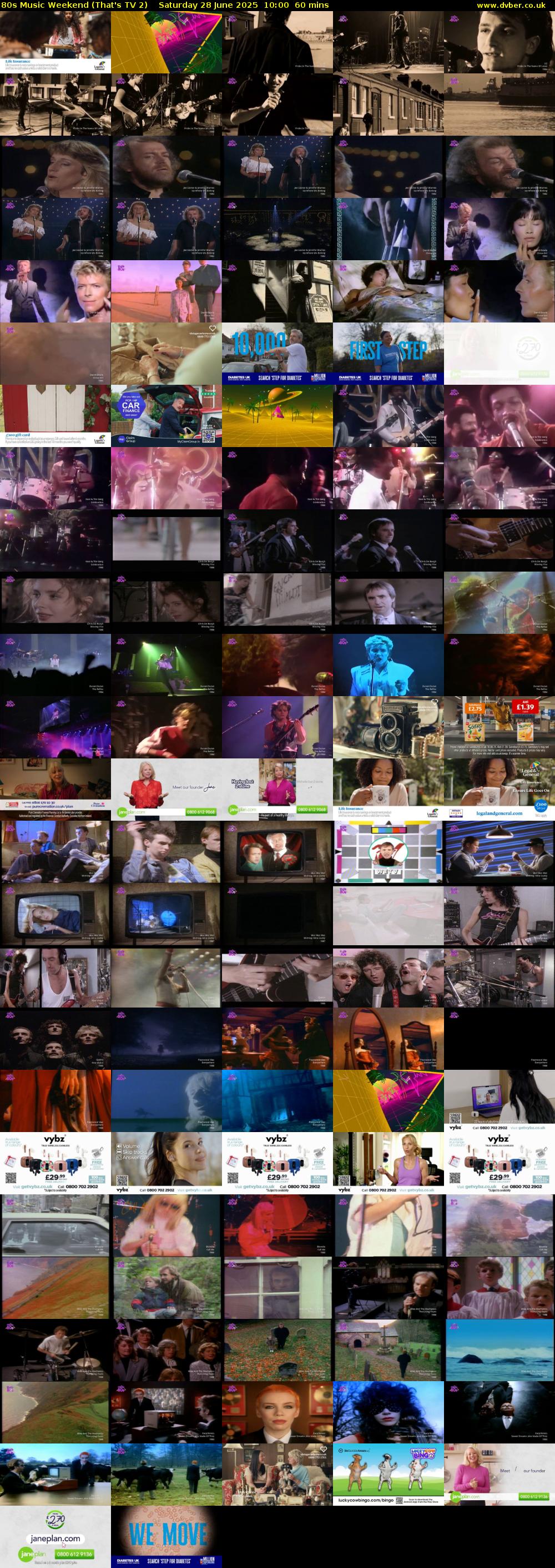 80s Music Weekend (That's TV 2) Saturday 28 June 2025 10:00 - 11:00