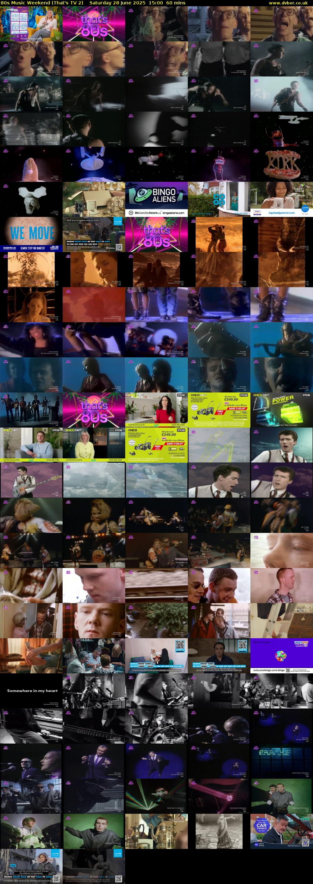 80s Music Weekend (That's TV 2) Saturday 28 June 2025 15:00 - 16:00