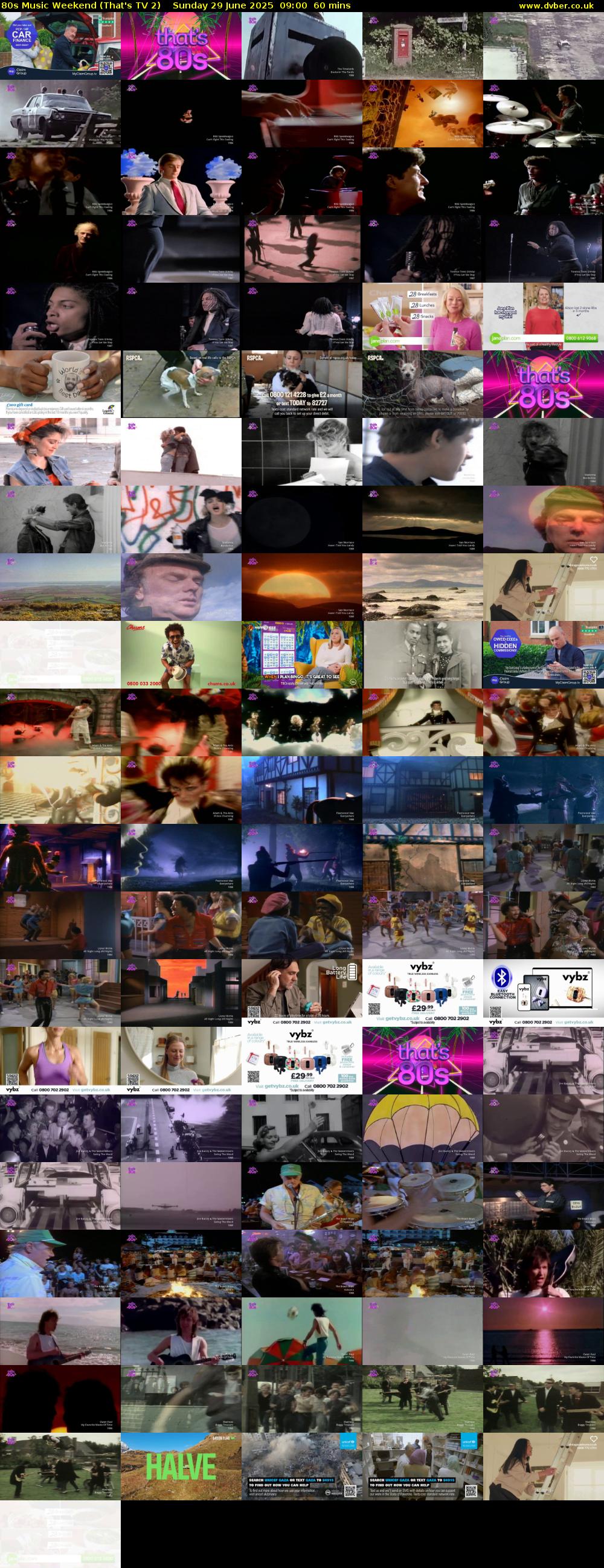 80s Music Weekend (That's TV 2) Sunday 29 June 2025 09:00 - 10:00